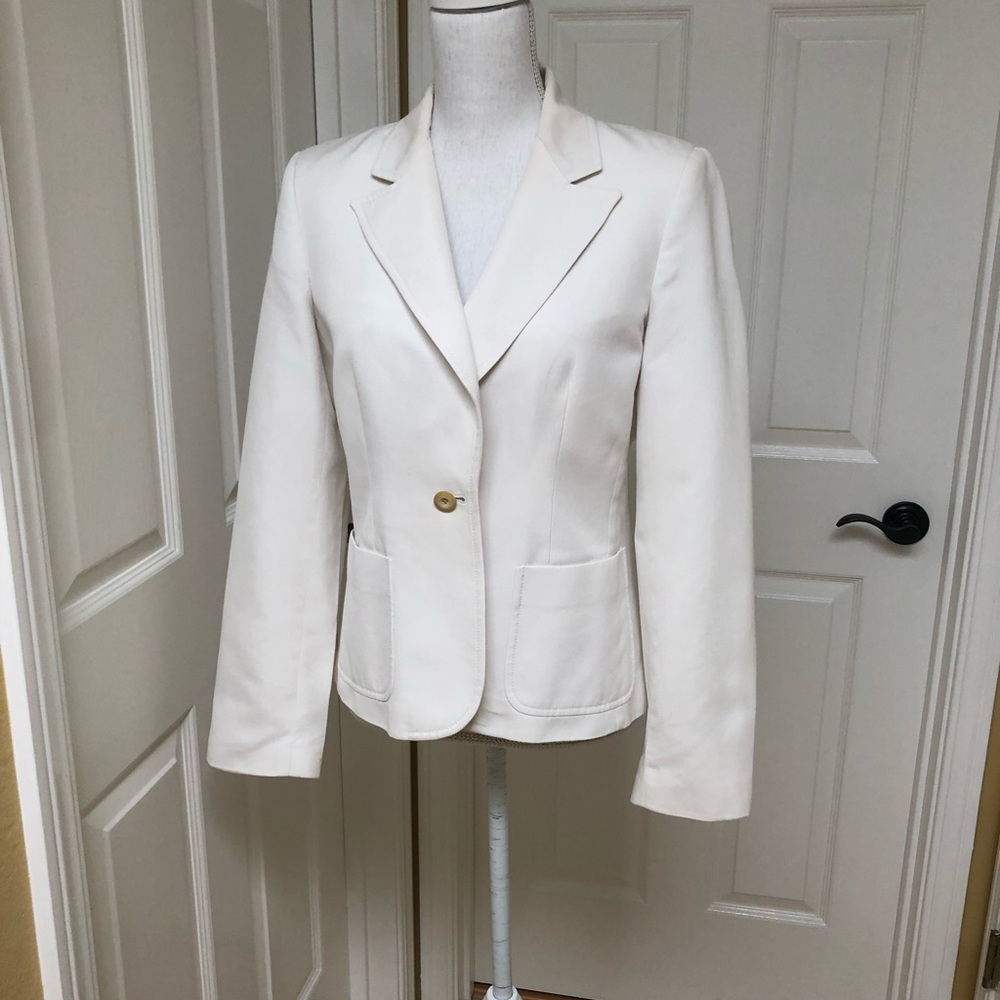 J Crew White Blazer.